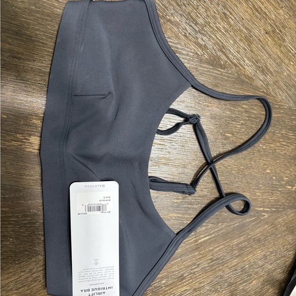 ALO Yoga Charcoal Sports Bra - Picture 1 of 1
